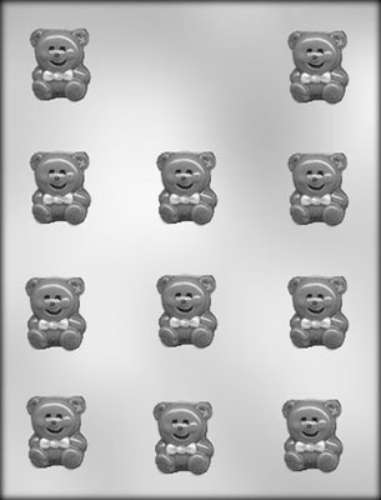 Teddy Bears With Bows Chocolate mould - Click Image to Close